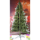 Brad Artificial de Craciun, Flippy, Sectionat pentru Perete/ Colt, 2.10 m inaltime, Verde, Decorat, Diametru Inferior 106 cm, Interior/ Exterior - vivimall.ro