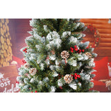 Brad Artificial de Craciun, Flippy, Sectionat pentru Perete/ Colt, 2.10 m inaltime, Verde, Decorat, Diametru Inferior 106 cm, Interior/ Exterior - vivimall.ro