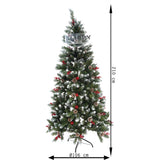 Brad Artificial de Craciun, Flippy, Sectionat pentru Perete/ Colt, 2.10 m inaltime, Verde, Decorat, Diametru Inferior 106 cm, Interior/ Exterior - vivimall.ro