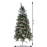 Brad Artificial De Craciun, Sectionat Pentru Perete/ Colt, 2.10 M Inaltime, Decorat, Diametru Inferior 106 Cm, Interior/ Exterior