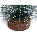Brad Artificial De Craciun, Ornament Pentru Masa, Pe Suport Lemn, 25 Cm Inaltime