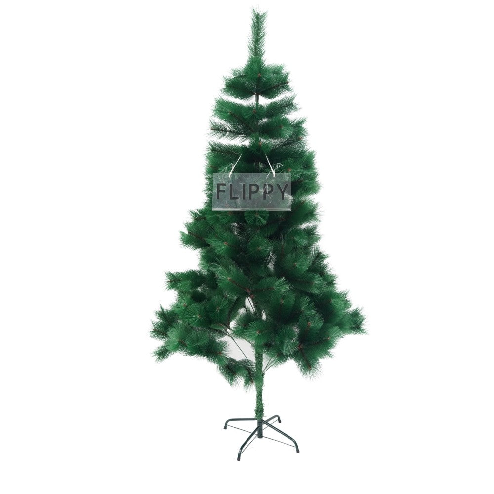 Brad Artificial De Craciun Tip Pin, Clasic, Pentru Interior/Exterior, Inaltime 180 Cm, Suport Metalic Inclus