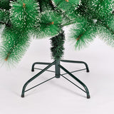 Brad artificial de Craciun tip pin nins, pentru interior/exterior, inaltime 150 cm, Flippy, verde, suport metalic inclus - vivimall.ro