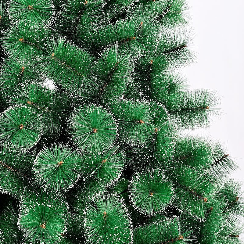 Brad artificial de Craciun tip pin nins, pentru interior/exterior, inaltime 180 cm, Flippy, verde, suport metalic inclus - vivimall.ro