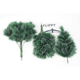 Brad artificial de Craciun tip pin nins, pentru interior/exterior, inaltime 210 cm, Flippy, verde, suport metalic inclus - vivimall.ro