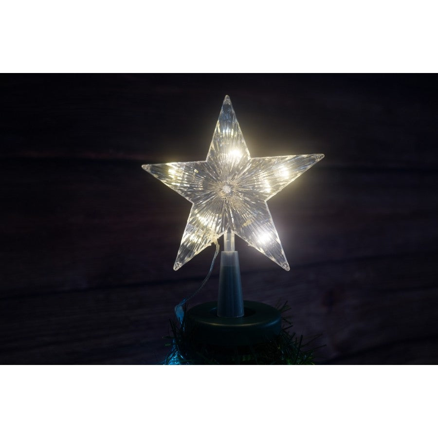 Brad artificial Pop-Up Vivimall, cu instalatie integrata, Lumini RGB, Suport inclus, Stea luminata, 304 Led, 180 cm, Material PVC, Verde