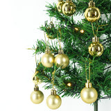 Brad Artificial Impodobit, 60 Cm, Suport Plastic, Cu Instalatie Luminoasa 20 Led + 20 Globuri Aurii Incluse - vivimall.ro