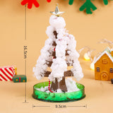 Brad Copac de Hartie Infloritor pe Apa, Flippy, Jucarie Brad Magic Infloritor de Craciun, Crestere Lenta in 8-24 h, Decoratiune de Craciun, 16.5 x 9.5 x 9.5 cm, Alb - vivimall.ro