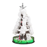 Brad Copac de Hartie Infloritor pe Apa, Flippy, Jucarie Brad Magic Infloritor de Craciun, Crestere Lenta in 8-24 h, Decoratiune de Craciun, 16.5 x 9.5 x 9.5 cm, Alb - vivimall.ro