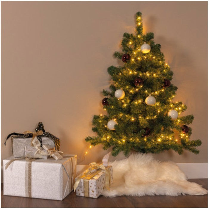 Brad De Craciun Artificial Cu Suport Inclus 120 Cm, 240 Ramuri/Varfuri, Material Plastic, Suport Clasic, Fara Iluminare, Utilizat Pentru Interior/Exterior - vivimall.ro