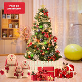 Brad De Craciun Artificial Cu Suport Inclus 180 Cm, 600 Ramuri/Varfuri, Material Plastic, Suport Clasic, Fara Iluminare, Utilizat Pentru Interior/Exterior - vivimall.ro