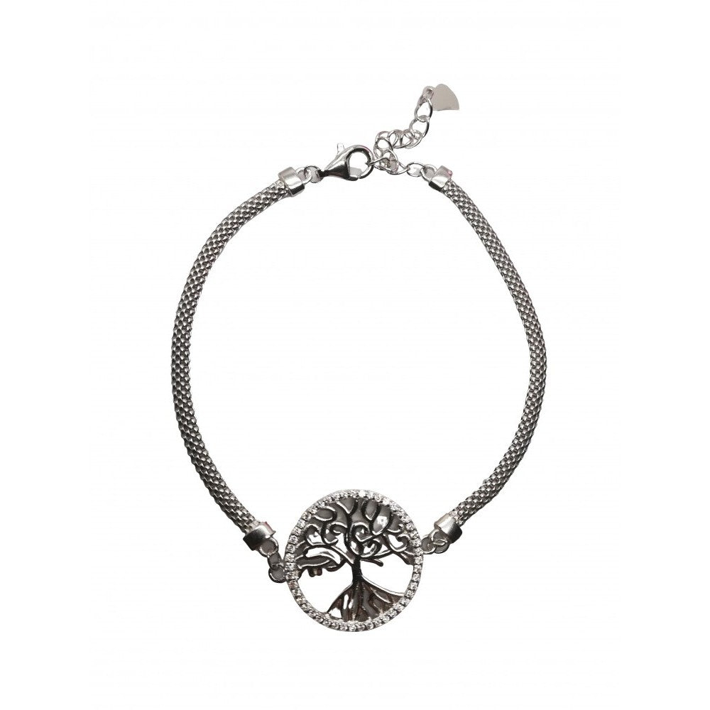 Bratara Argint 925 Copac Cu Zirconii - vivimall.ro