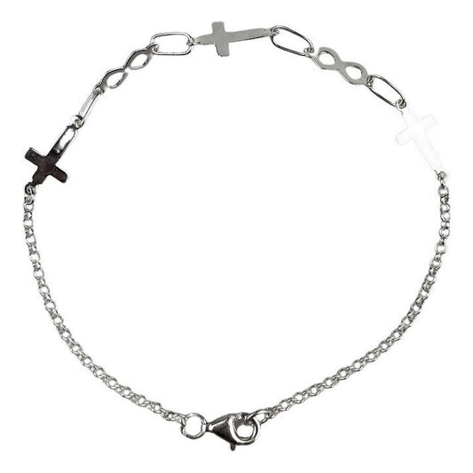 Bratara Argint 925 Cruce si Infinit - vivimall.ro
