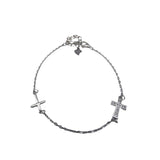 Bratara Argint 925 Cu Doua Cruci