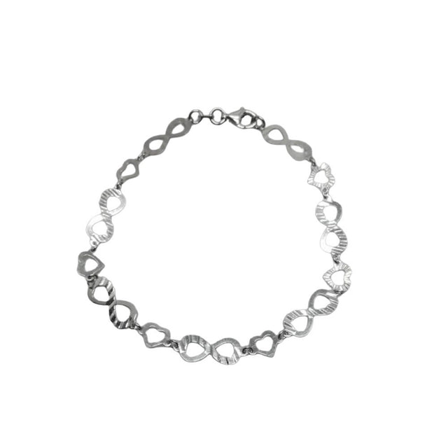 Bratara Argint 925 Cu Infinit Si Inima - vivimall.ro