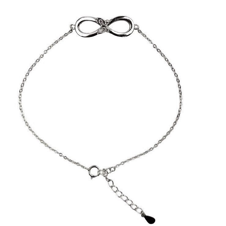 Bratara Argint 925, Infinit Cu Fluture