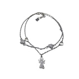 Bratara Argint 925 Ingeras cu Inimioare