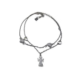 Bratara Argint 925 Ingeras cu Inimioare