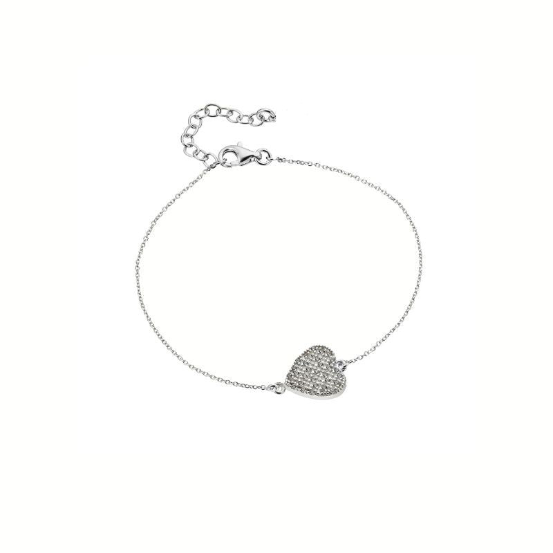 Bratara Argint 925 Inimioara Pietre