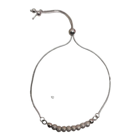 Bratara Argint 925 Tip Sarpe Cu Bile Reglabila - vivimall.ro