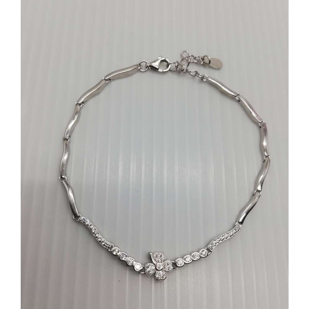 Bratara Argint 925 Trifoi Cu Zirconii - vivimall.ro