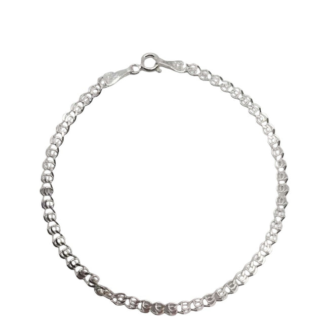 Bratara Argint 925 Unisex Cu Zale Cerc - vivimall.ro
