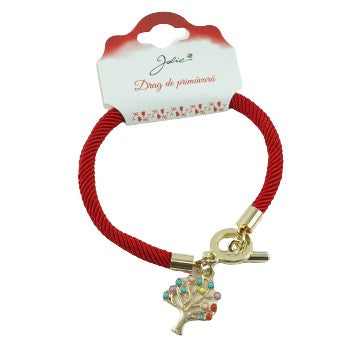 Martisor Bratara Aurie Jolie Copacel Pietre - vivimall.ro