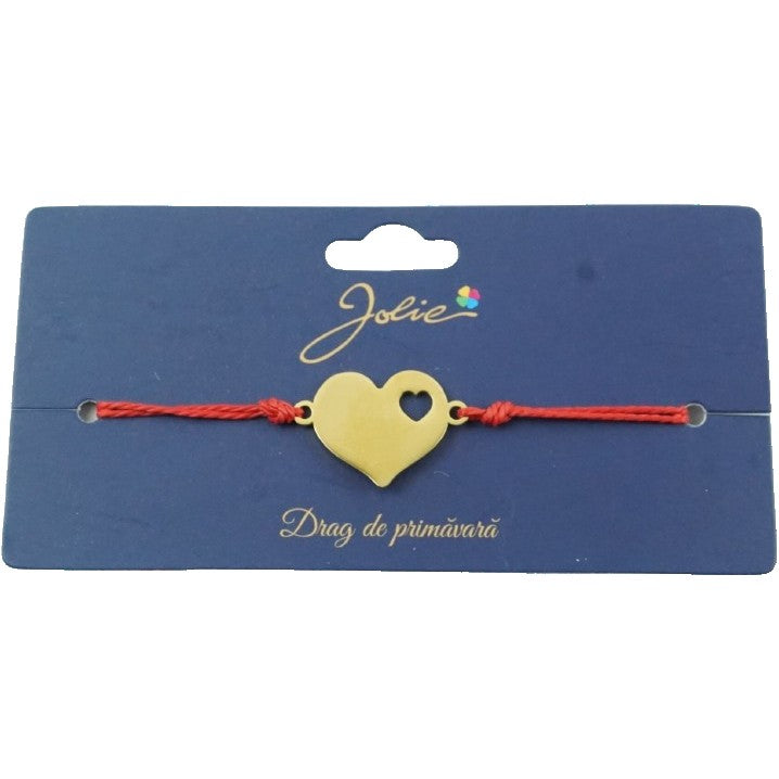 Brățară Aurie Inox Inimă Decupată | Jolie