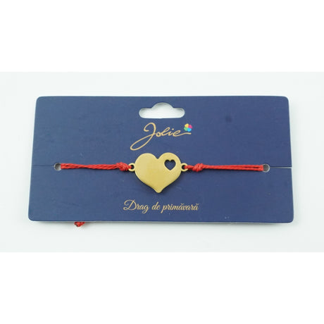 Brățară Aurie Inox Inimă Decupată | Jolie