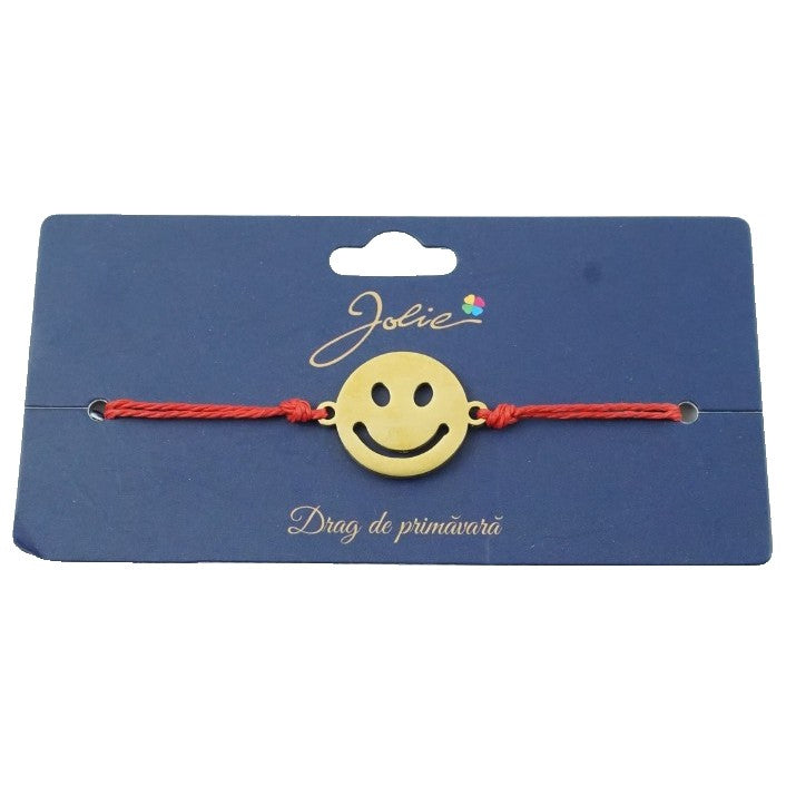 Brățară Aurie Inox Smiley Face | Jolie