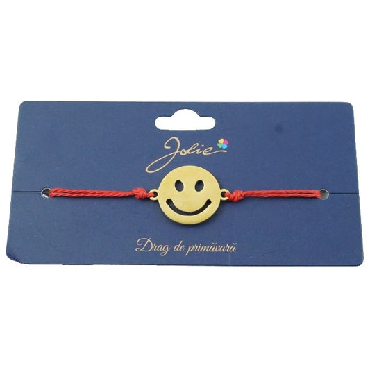 Bratara Aurie Inox Smiley Face - vivimall.ro