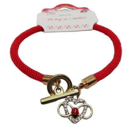 Martisor Bratara Aurie Jolie V7 Inimioara - vivimall.ro