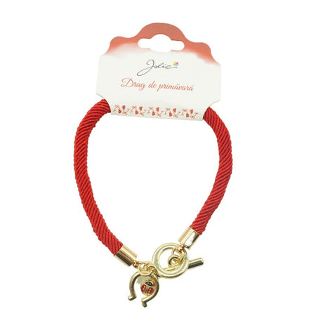 Martisor Bratara Aurie Jolie V8 Potcoava - vivimall.ro