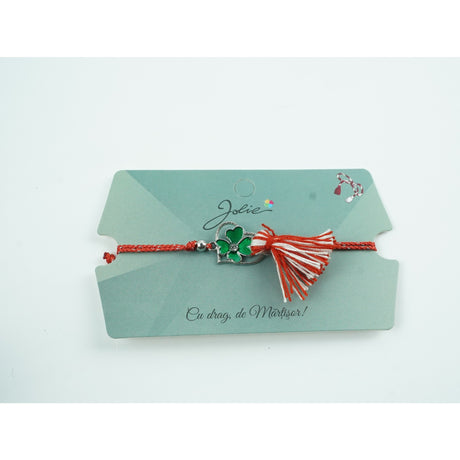 Bratara Jolie cu Ciucure Trifoi in Inima - vivimall.ro