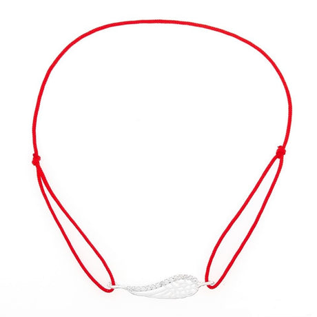Bratara Snur Reglabil, Argint 925, Aripa Cu Pietre, Jolie Silver, 0.9 G - vivimall.ro