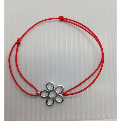 Bratara Snur Reglabil, Argint 925, Floare 5 Petale, Jolie Silver, 1.1 G - vivimall.ro