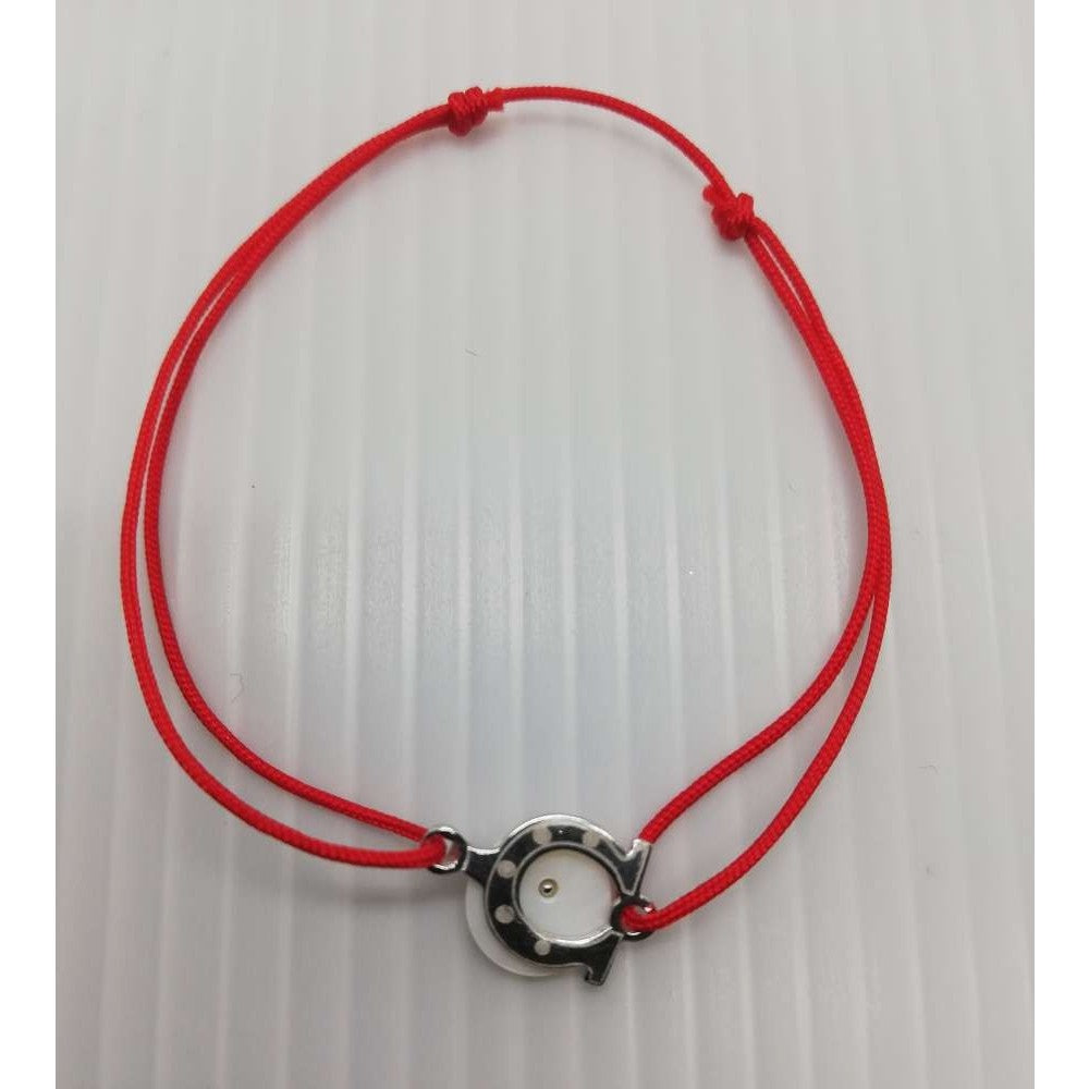 Bratara cu Nod Dublu Argint 925, Potcoava cu Sidef - vivimall.ro