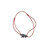 Bratara Snur Reglabil, Argint 925, Elefant Cu Pietre, Jolie Silver, 0.7 G