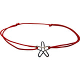 Bratara Snur Reglabil, Argint 925, Floare Contur, Jolie Silver, 0.3 g, 1.5 cm x 1.5 cm - vivimall.ro