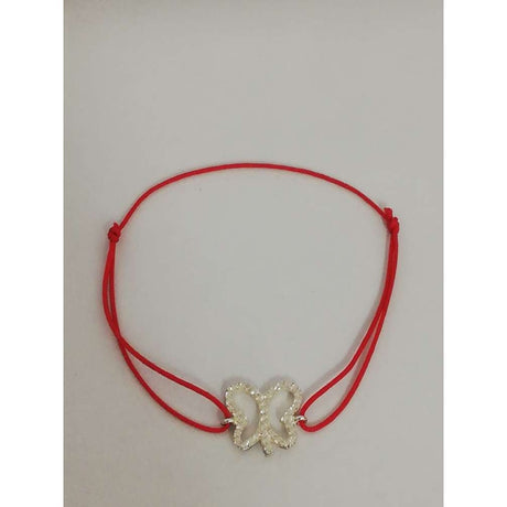 Bratara Cu Nod Dublu Din Argint 925 Fluture Cu Pietre