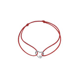 Bratara Snur Reglabil, Argint 925, Inima Cu Inimioara Minizirconii, Jolie Silver, 0.5 g, 1 cm x 1 cm - vivimall.ro