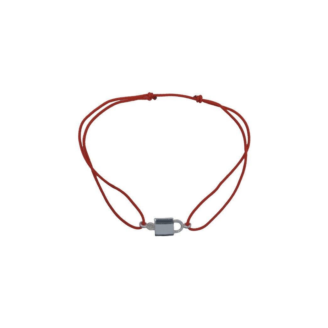 Bratara Cu Nod Dublu Din Argint 925 Lacat, 0.58 G