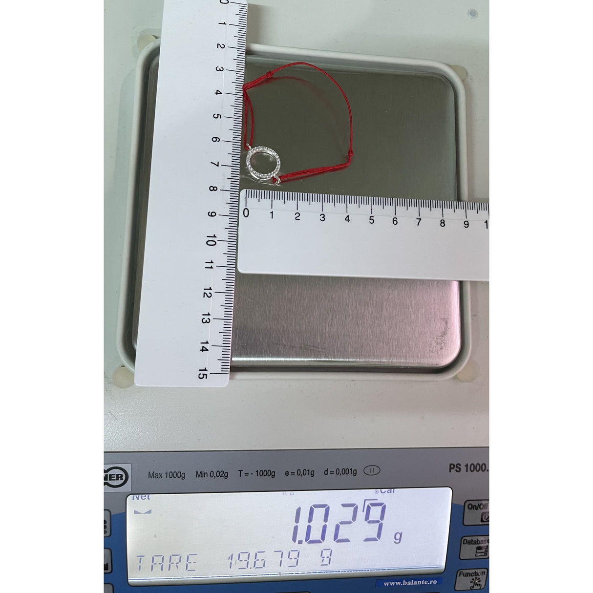 Bratara Snur Reglabil, Argint 925, Cerc Mare Cu Pietre, Jolie Silver, 1 G