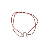 Bratara Snur Reglabil, Argint 925, Potcoava Cu Pietre, Jolie Silver, 0.5 G