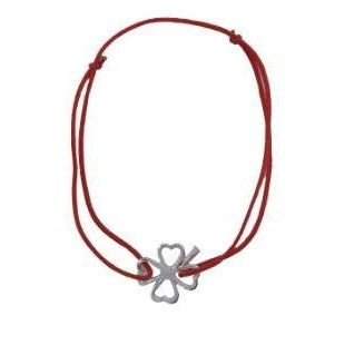 Bratara Snur Reglabil, Argint 925, Trifoi Cu Coada, Jolie Silver, 0.6 G