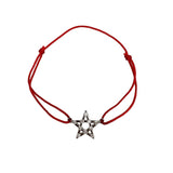 Bratara Cu Nod Dublu Steaua Lui David Argint 925, 1.3 G - vivimall.ro