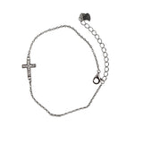 Bratara din Argint 925 Cruce Rodiata cu Zirconii