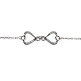 Bratara din Argint 925 Inimi Unite cu Minizirconii