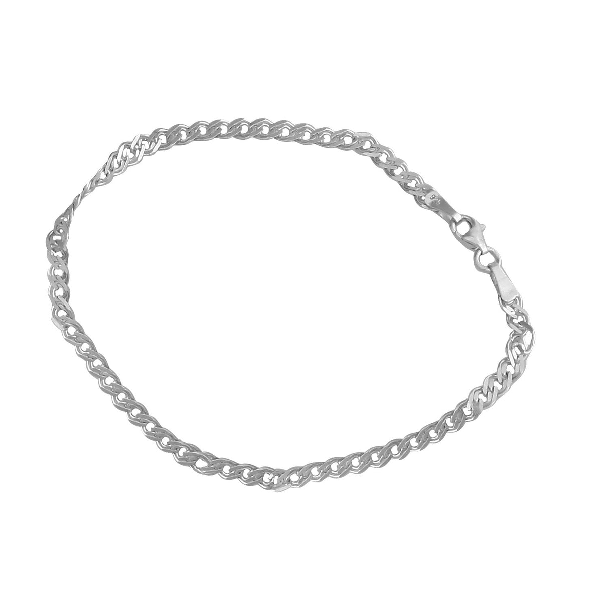 Bratara Din Argint 925 Unisex Cu Zale Duble