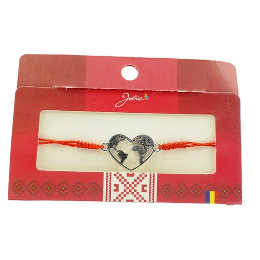 Bratara impletita Jolie Harta in Inima - vivimall.ro